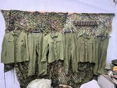 保真老货70年代65式 服对越自卫还击使用旧货猫耳洞作训外套 军套装