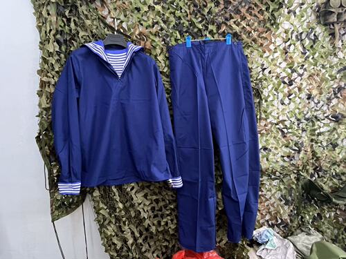 老货海蓝色款夏季海式水手水兵服