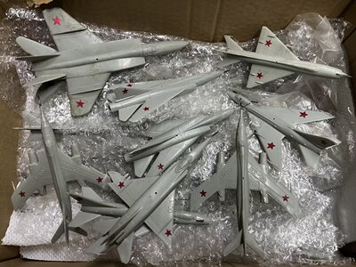 保真70年代苏军米格21米格23米格25苏76战机模型塑料敌我识别教具