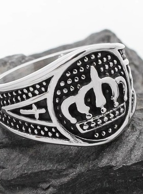 钛钢戒指时尚风男士钛钢戒指