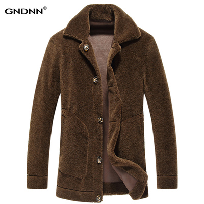 断码清仓 加肥加大码羊剪绒大衣男海宁皮草皮衣夹克羊毛外套胖子