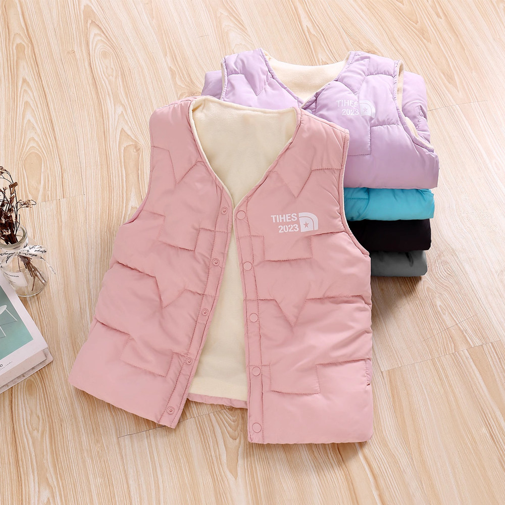 女童羽绒棉马甲秋冬款内搭女孩冬季小大童男童贴身背心儿童内穿