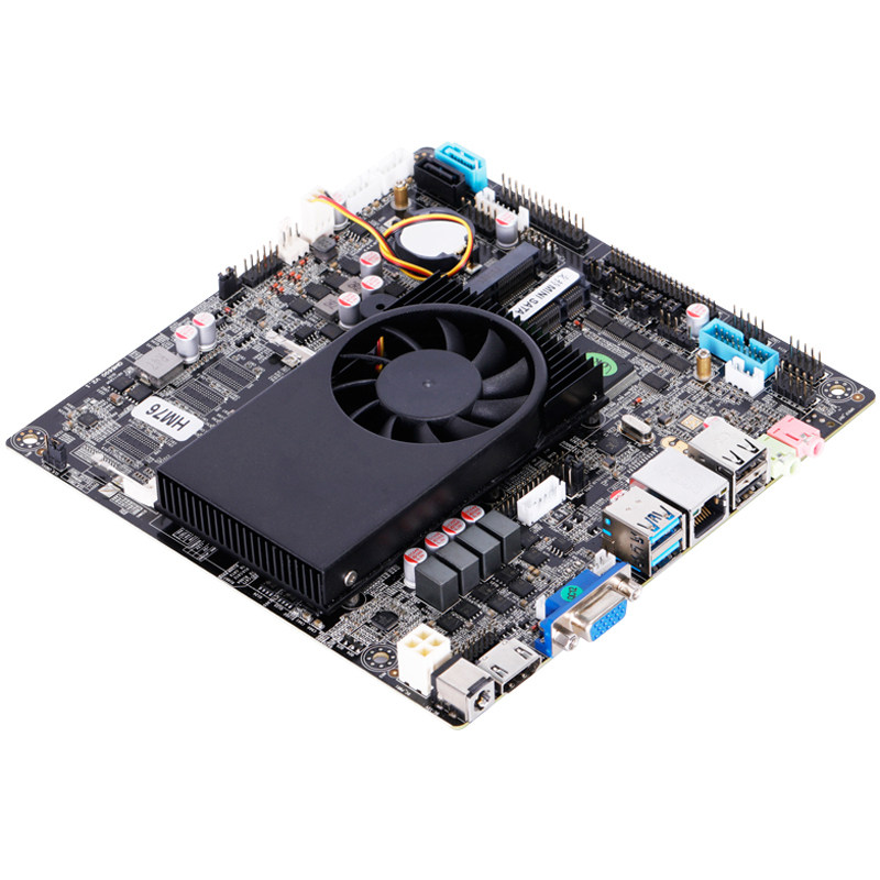 现货i3i5i7双网LVDS一体机游戏机2代3代迷你ITX主板17*17CM工控板