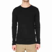 保暖内衣 欧码 圆领冬季 100%美丽奴羊毛长袖 商务休闲吸湿排汗 男士