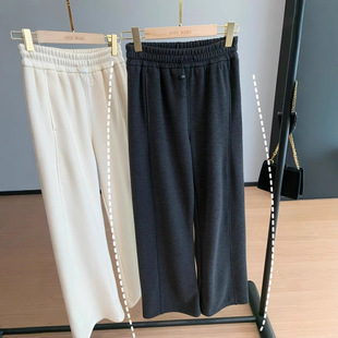 女冬G021321 舒适松紧腰休闲裤 Lu家显瘦神裤 醋酸羊绒保暖加绒裤