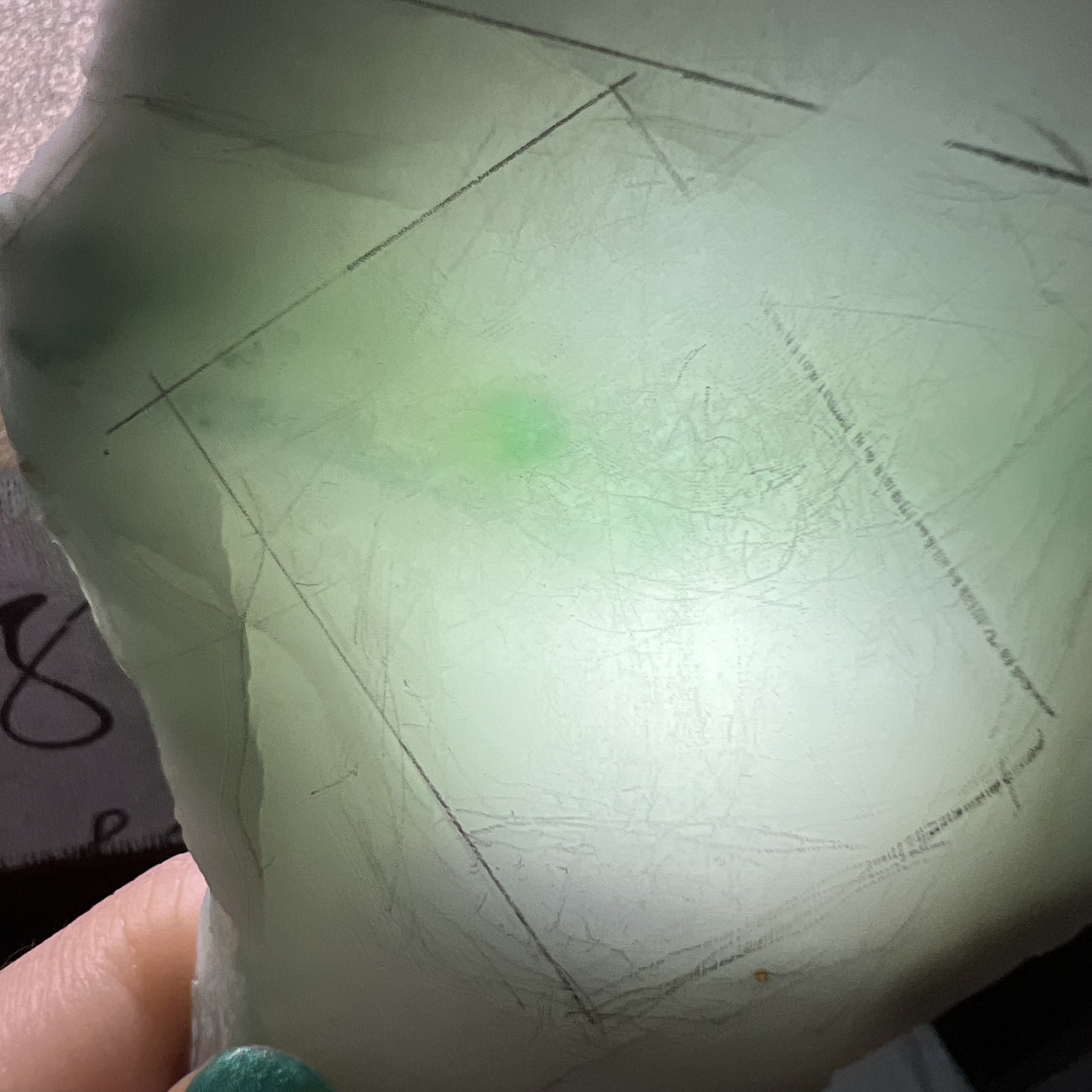 天然缅甸翡翠A货糯冰种飘蓝花带紫随形吊坠山水牌缅料意境特色料