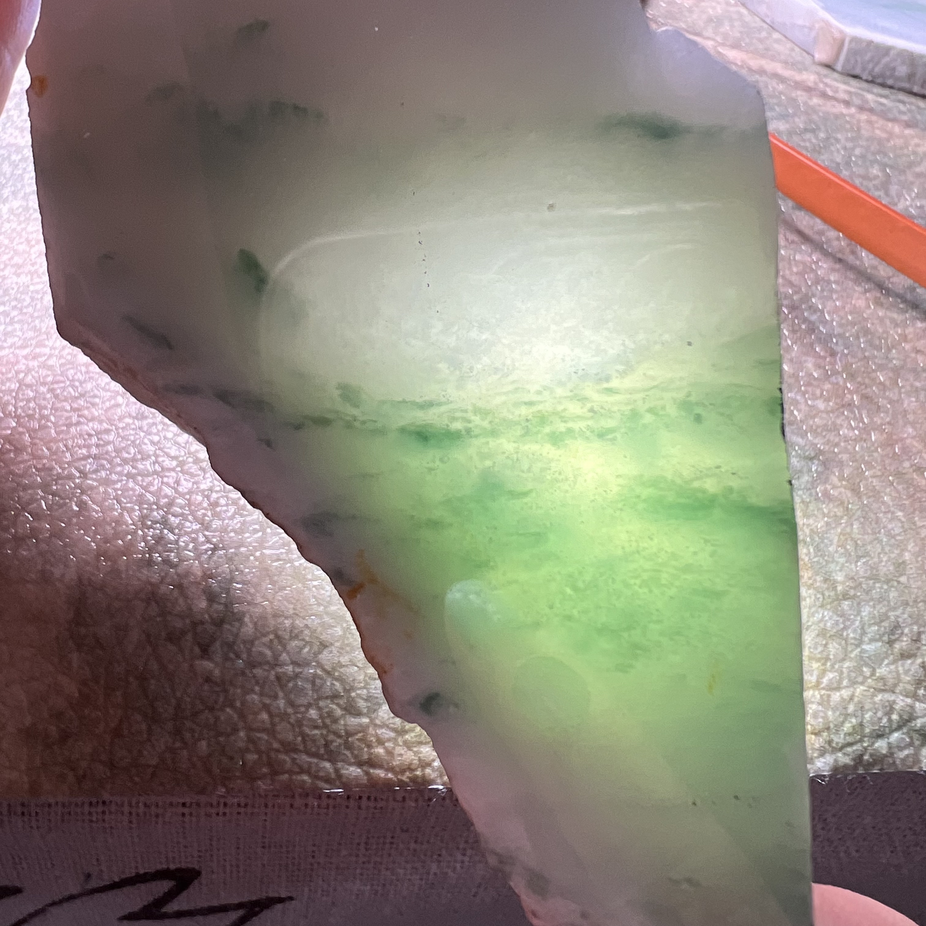 缅甸a货冰糯起胶飘蓝绿料定制意境花鸟如意福瓜葫芦吊坠