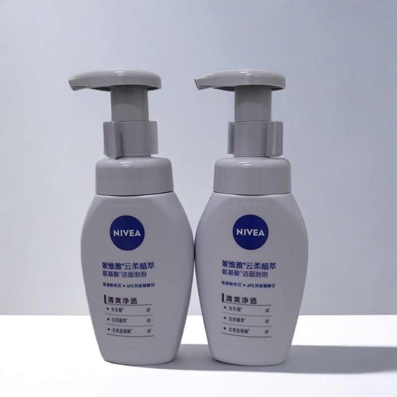妮维雅氨基酸洁面泡泡云柔植萃清爽净透180ml泡沫洁面保湿洗面奶