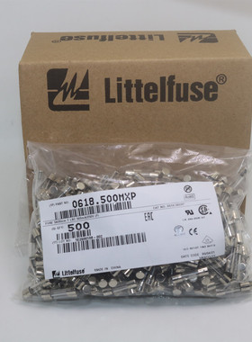 5*20美国力特保险丝LFT500mAL250VP玻璃保险丝管0618.500MXP慢断