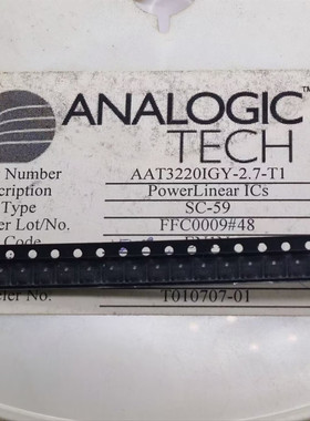 进口 AAT3220IGY-2.7-T1全新原装ANALOGIC SC-59 SOT-23 印字EN1N