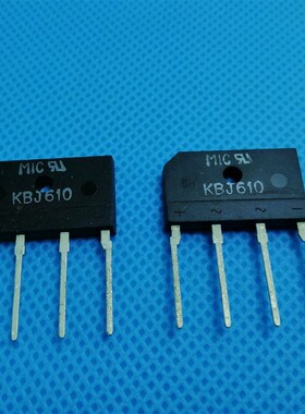 KBJ610   KBJ610 全新原装MIC 整流桥堆 扁桥6A1000V 优质
