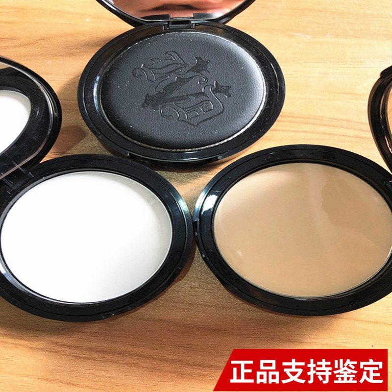 美国katvond控油定妆蜜粉饼kvd哑光磨皮补妆油皮持久正装light