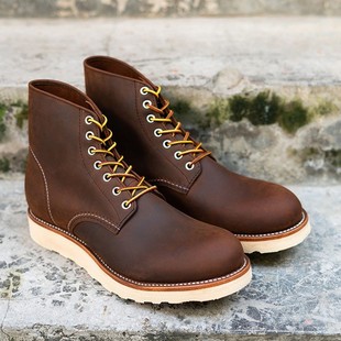 正品Vintage固特异9111疯马皮工装靴男士复古马丁靴真皮机车短靴