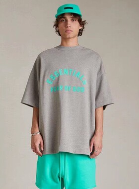 过验正版品鉴ESSENTIALS高街重磅24SS短袖T恤男女FOG复线宽松半袖