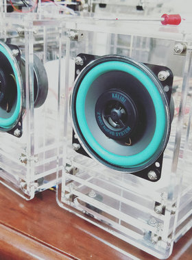 HIFI 2.0无源音箱 4寸全频 迷宫箱体 电脑音箱 蓝牙有源音箱 同轴