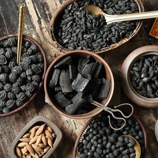 茶道煮茶碳无烟龙眼炭橄榄核桃炭木炭家用耐烧果木炭围炉炭炉火炭