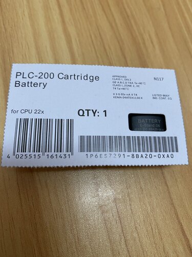 SISC291-8BA20用于西门子S7-200 PLC锂电池卡6ES7291-8BA20-0XA0