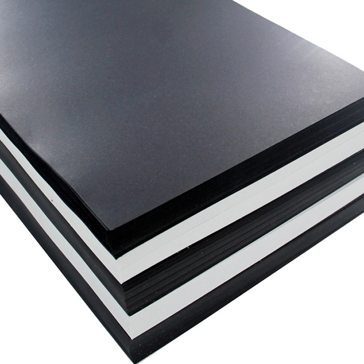 4K/200克/20张厚硬黑色卡纸白色卡纸儿童DIY手工制作绘画纸手工纸