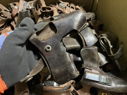 正品80年代旧货54式快拔牛皮套俄罗斯苏联托卡列夫TT33通用套快套