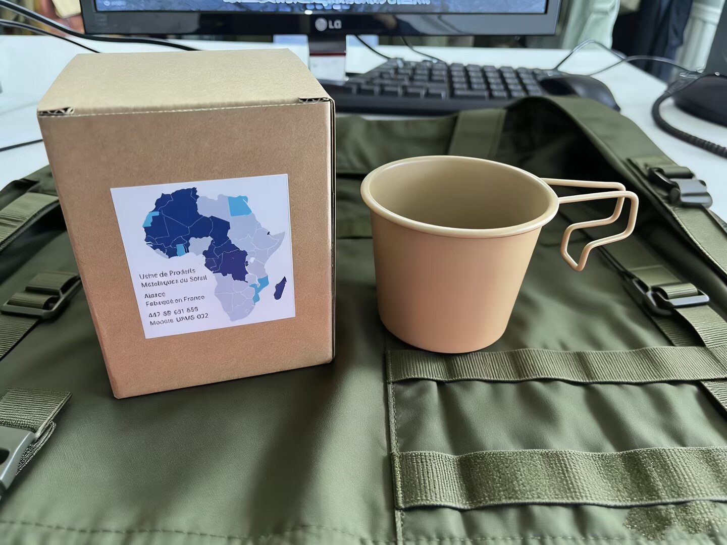 原品法国陆款阿尔萨斯户外咖啡杯驻非洲马克杯野战水杯红茶牛奶杯