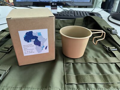 原品法国陆款阿尔萨斯户外咖啡杯驻非洲马克杯野战水杯红茶牛奶杯