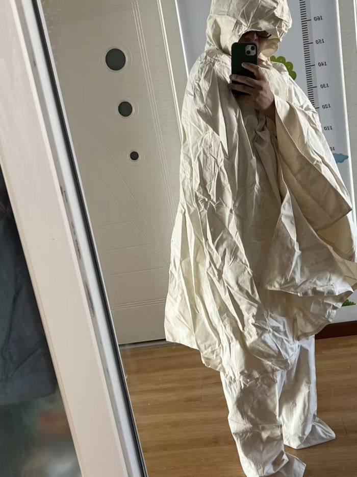 老货公发70年代雪地伪装服珍宝岛长津湖同款寒区白色吉利服狙击服