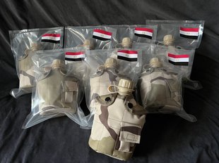 保真原品埃及野战水壶便携式美式单兵水壶阿拉伯沙漠作训户外水壶