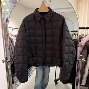 2025年秋冬新款 领洋气减龄保暖显瘦潮 轻薄90鹅绒羽绒服单排扣衬衫