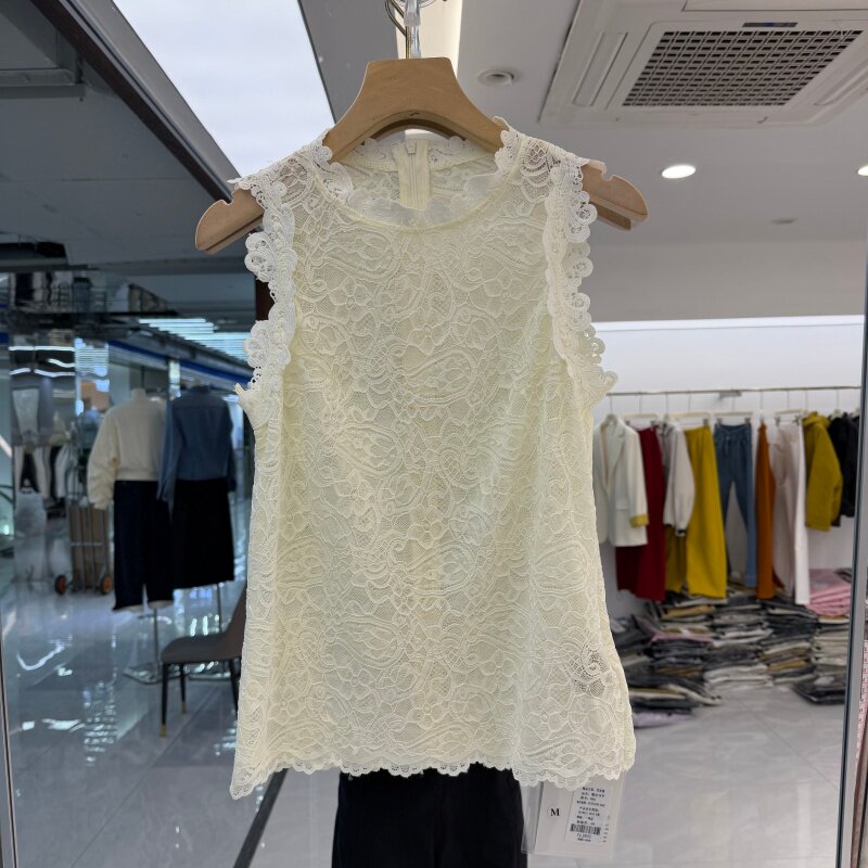 2026年夏装新款流行女装性感蕾丝马夹背心马甲修身显瘦百搭显瘦潮