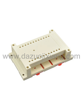 12-11-2塑料导轨外壳 PLC端子盒控制器单元配电器模块145x90x40mm