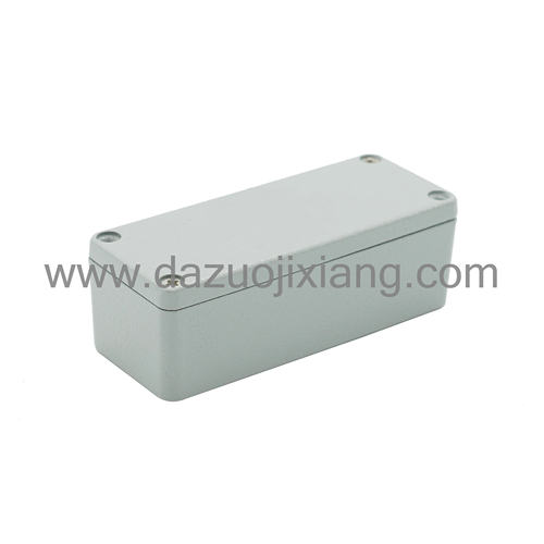 10-9铝合金防水盒长方形电源电器电控接线穿线金属外壳90x36x31mm