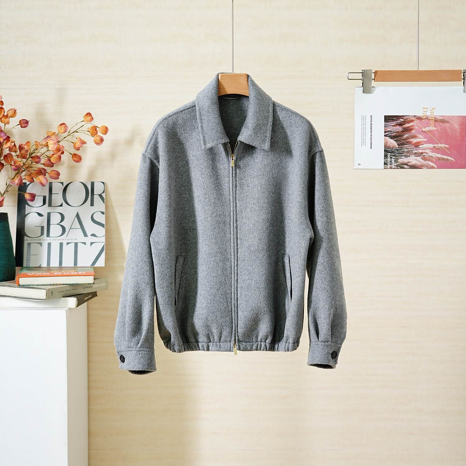 YongLeap冬季羊毛羊绒呢夹克