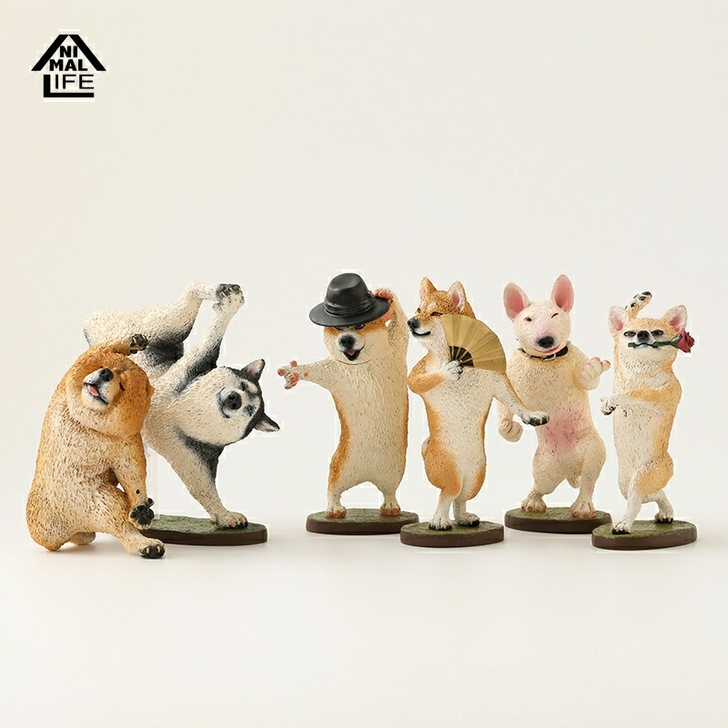 狗林大师犬盒蛋盲盒摆件现货舞蹈