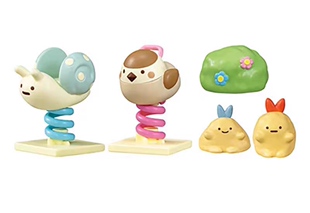 日本rement食玩角落生物儿童乐园迷你摆件沙坑跷板游乐场ob11配饰