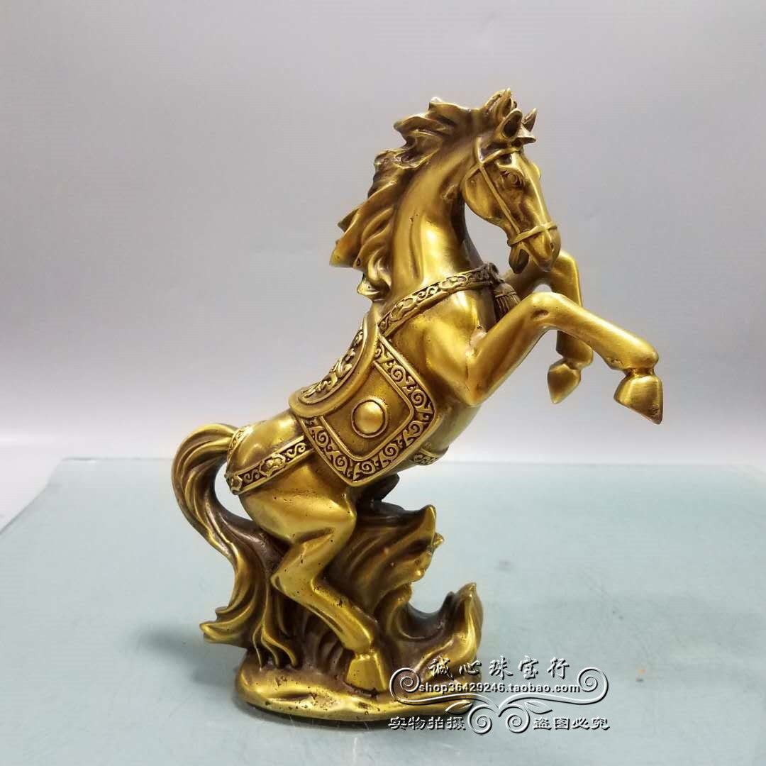 纯铜风水招财客厅马到成功工艺品