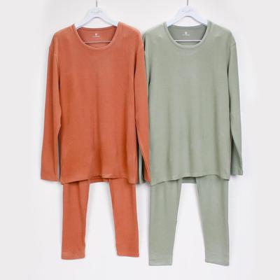 伊尚杰男士圆领保暖内衣套装加厚