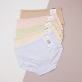 20711408 女内裤 曼妮芬新品 纯色纯棉舒适无痕亲肤透气中腰平角裤