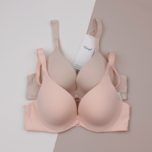 光面薄杯深V聚拢文胸简约无痕内衣16R8975 系列新款 黛安芬正品 裸装