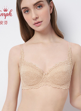 黛安芬女士内衣聚拢舒适薄款经典透气收副乳全罩杯大码文胸19-575