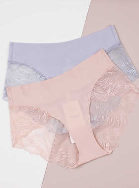 黛安芬柔软无痕女内裤87R2440蕾丝边三角裤裤 配16R8972/11R1970