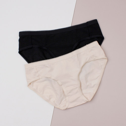 黛安芬中腰亲肤纯棉三角内裤