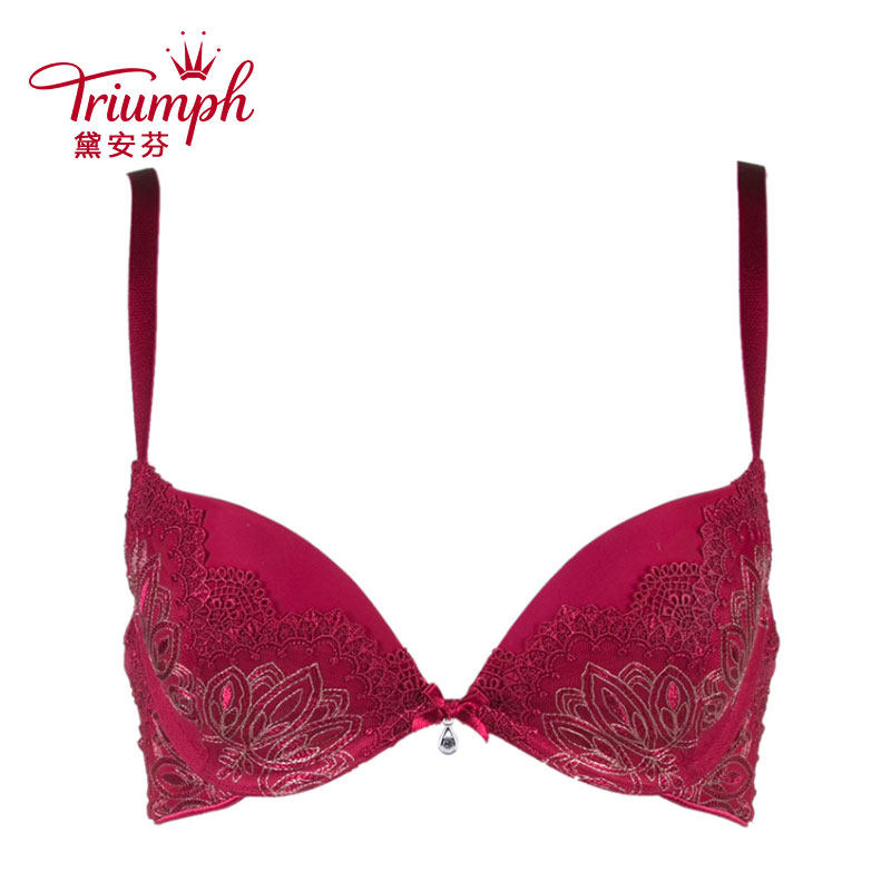 黛安芬专柜正品女士内衣奢华系列有钢圈聚拢性感刺绣文胸16-7761