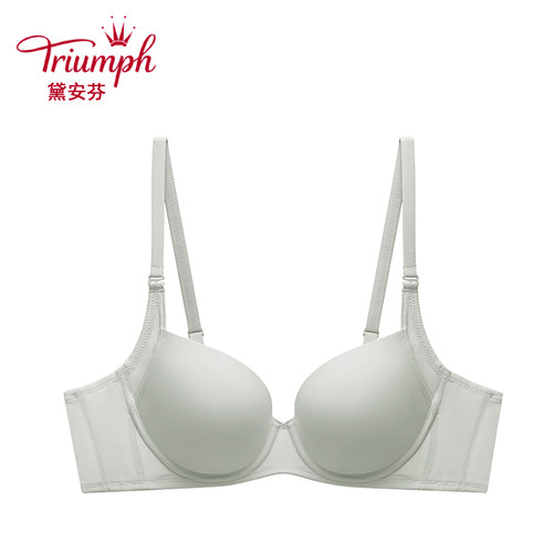 黛安芬光面无痕抗菌大胸薄款文胸