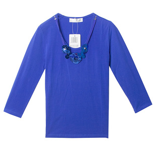 T恤女89236B 380圆领分袖 美式 复古CROWNCC色彩十八专柜正品