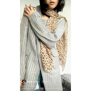 小红书睡觉推荐 杰西卡金银线针织中长款开衫毛衣外套 瑕疵284542