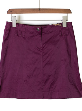 皇冠西西春秋美式复古风辣妹小个子女生半身短裙V62411 V52883