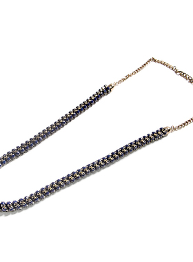 JESSICA金色毛衣项链女