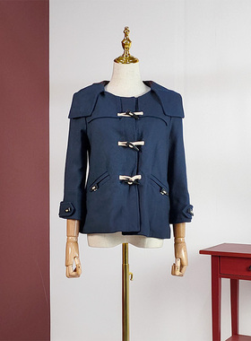 美式复古羊毛连帽毛呢外套1030专柜正品W94203