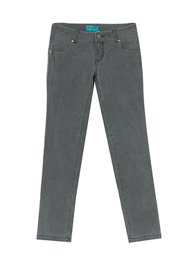 青春流行中腰休闲纯色亮钻铅笔裤女牛仔长裤570 W94120