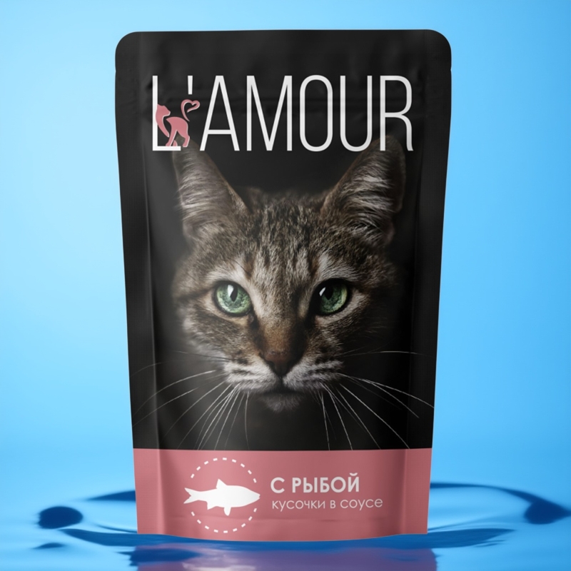 原装俄罗斯进口 L'AMOUR猫餐包猫主食猫湿粮75克